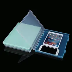 ToolBox прозрачная пластиковая емкость для хранения Коробка для iPad iPhone IC чип винт большой размер Прочный чехол для хранения набор
