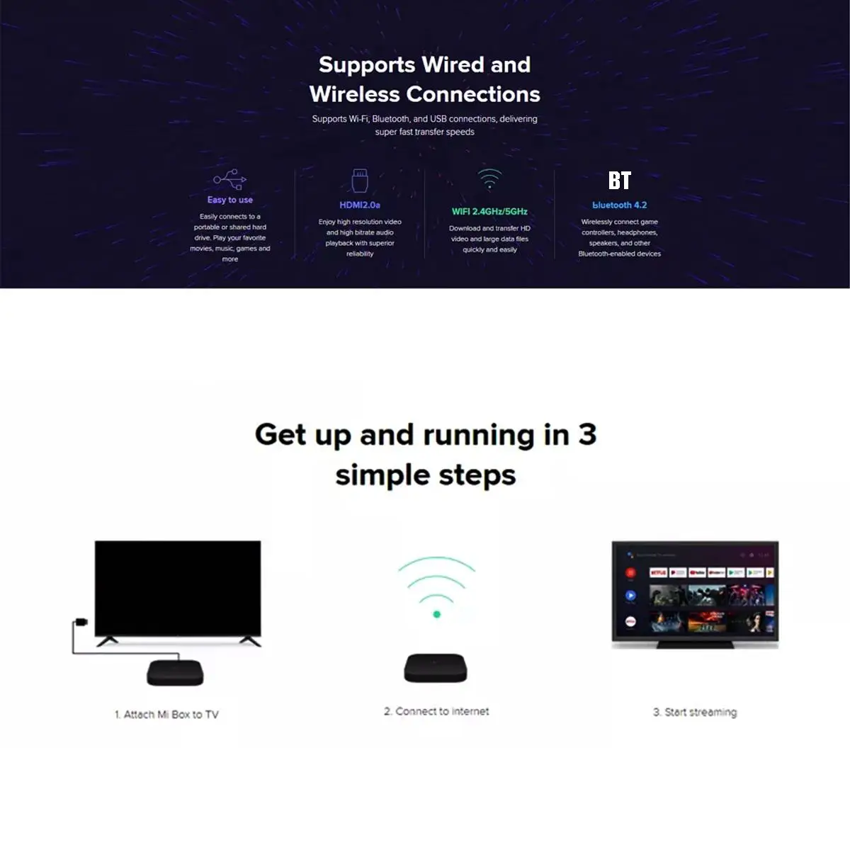 Preise Original Xiao mi mi TV Box S EU Stecker 4K HDR Android TV 8,1 Ultra HD 2G 8G WIFI Google Cast Netflix IPTV Set top Box Media Player