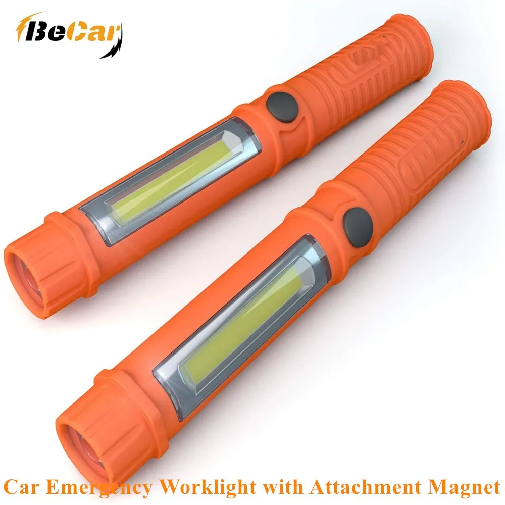 

BeCar 2PCS Car Emergency Flashlight Portable Work Light Super Bright LED Worklight with Attachment Magnet Auto Emergencies Light