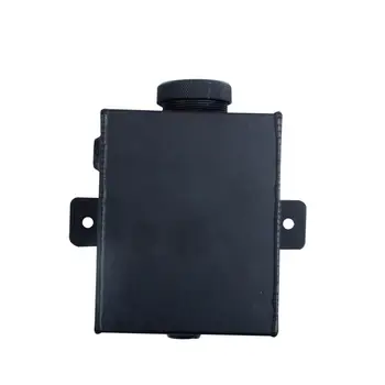 

1.2L Radiator Overflow Expansion Water Tank Bottle Aluminum Universal Coolant Tank Black