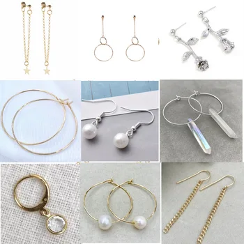 

12pairs/lot Sweet circle long earrings simple geometric personality earrings European and American super fairy Earrings