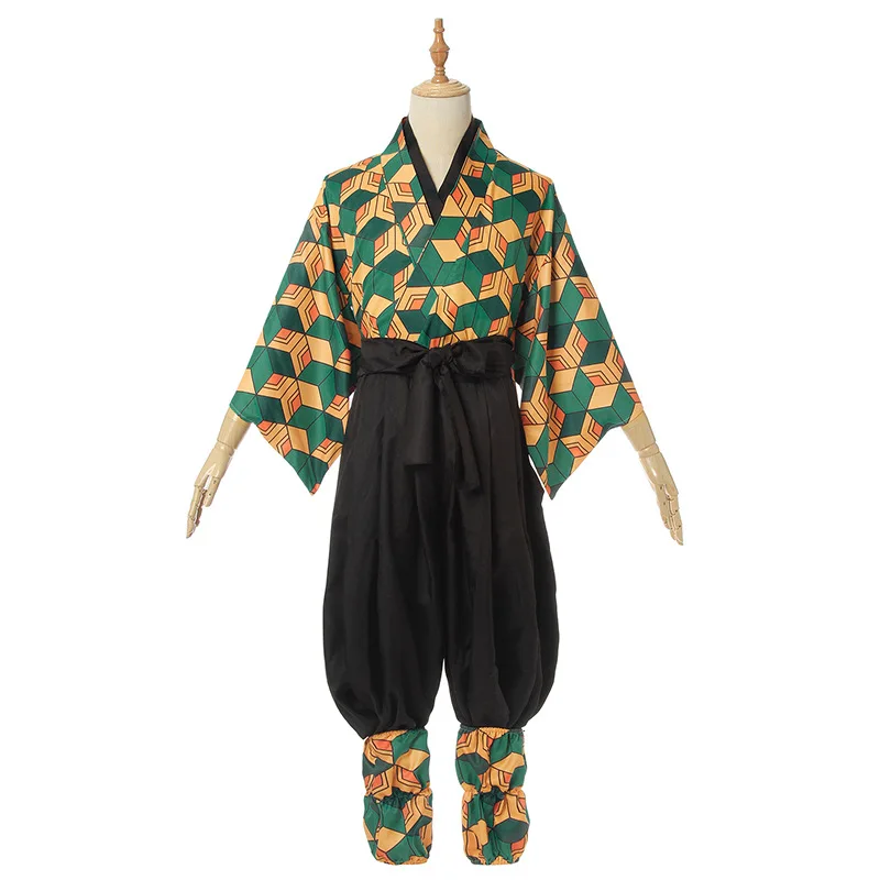Cosdad Kimetsu no Yaiba Sabito Косплей Костюм Kisatsutai кимоно-униформа