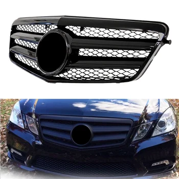 

Car Front Grille ABS Exterior Moulding Honeycomb Grill For Mercedes Benz E-Class W212 E250 E300 E350 E500 E550 Sedan 2009 2010