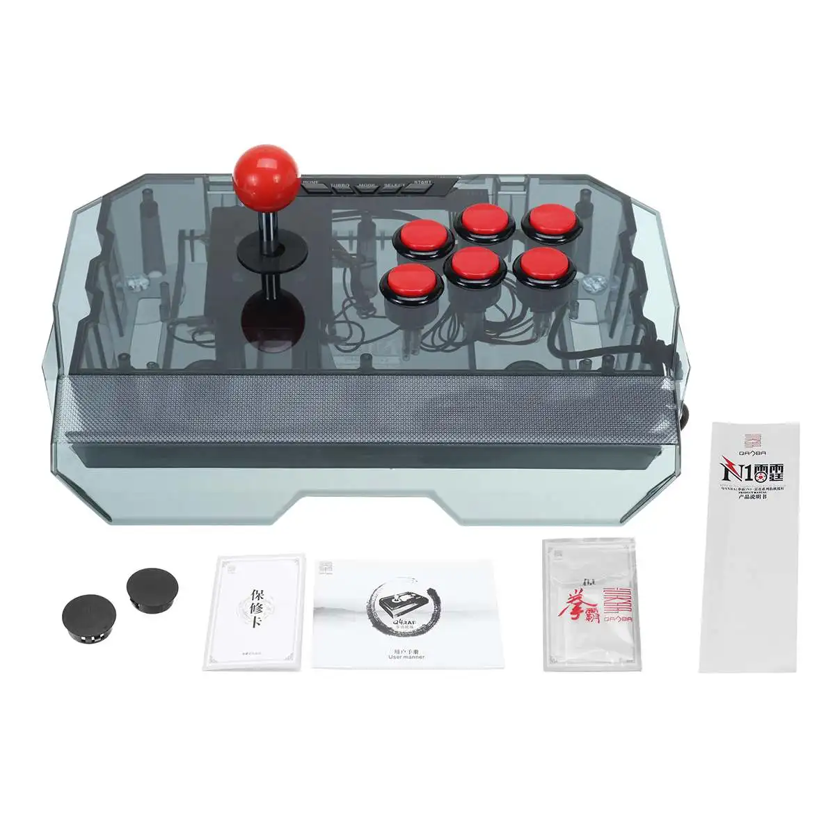 

6-Button controller Video Game Arcade Stick Joystick Controller PK Machine PC SUB Plastic Frame For LCD TV/Desktop /PC/Phone/An