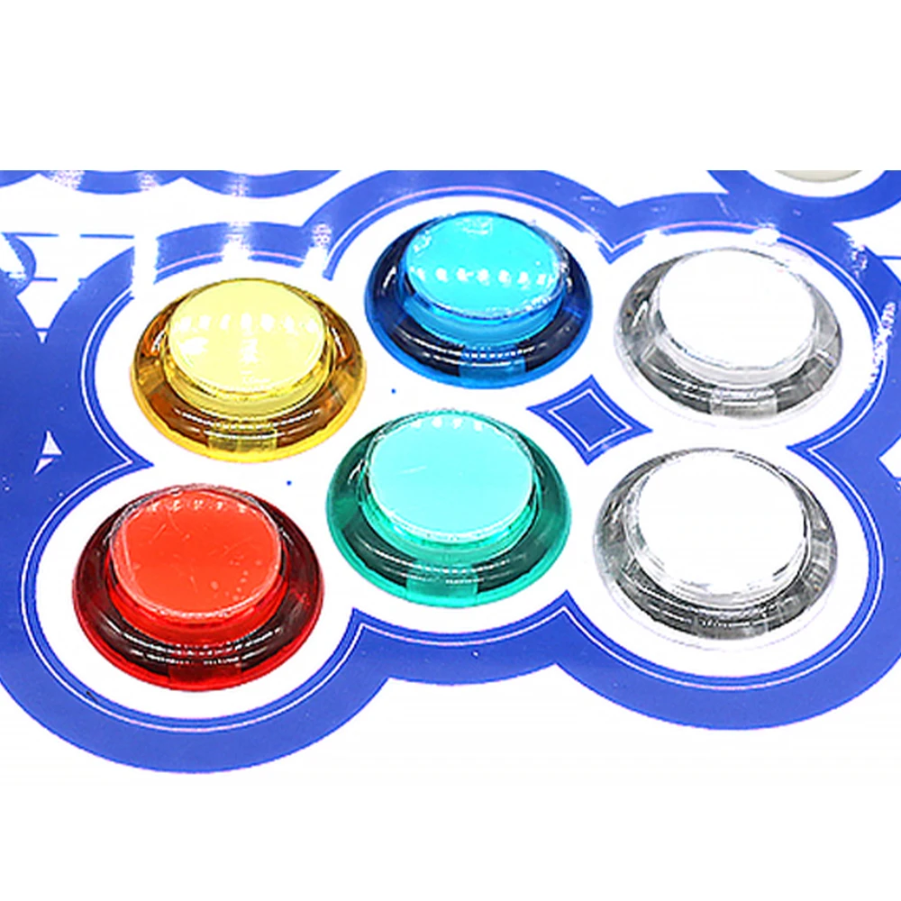 

6PCS 5V 12V Illuminated Led Light Push Button 30MM Light Round Copy SANWA OBSC-30 For Arcade Game Kit DIY Joystick Console