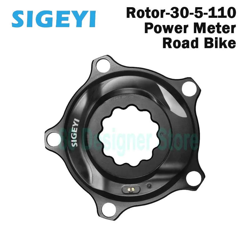 Road Bike Power Meter SIGEYI Bicycle Spider Cadence Rotor Crankset 5 bolt Chainring 30mm Crank Axle 110BCD 3D+3D30 3DF