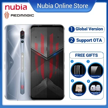 Перейти на Алиэкспресс и купить Nubia красный Магия 5S льда 4,0 жидкостного охлаждения Turbo Вентилятор Snapdragon 865 5G игровой смартфон 6,65 дюймAMOLED Wifi6 мобильный телефон