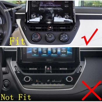 

Lapetus Dashboard Navigation GPS Air Conditioning AC Frame Cover Trim Fit For Toyota Corolla 2019 2020 ABS Accessories Interior