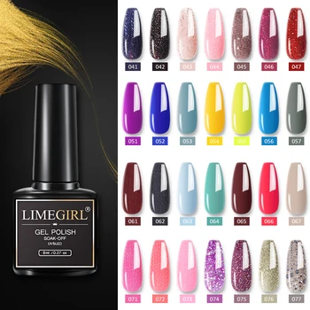 

Limegirl Gel Polish 8ml Manicure Set For Nail Art Semi Platinum UV LED Lamp Nail Varnishes Base Top Coat Lacquer Gel Nail Polish
