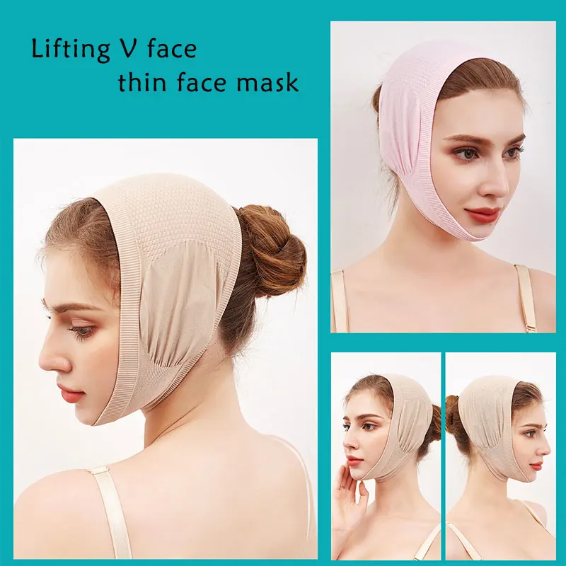 

Face V Shaper Facial Slimming Bandage Massage Slimmer Relaxation Lift Up Belt Shape Lift Reduce Double Chin Face Thining Band