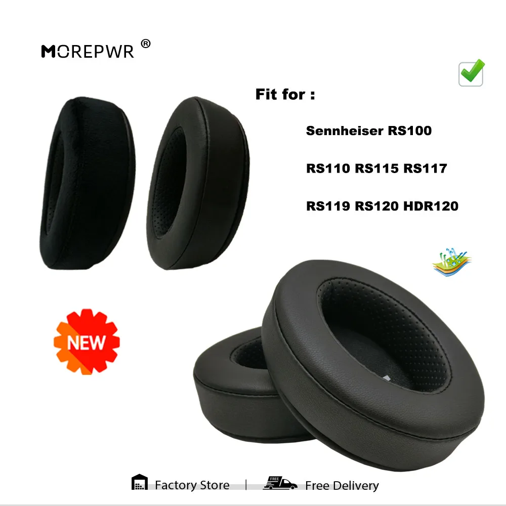 

Morepwr New Upgrade Replacement Ear Pads for Sennheiser RS100 RS110 RS115 RS117 RS119 RS120 HDR120 Headset Cushion Earmuff