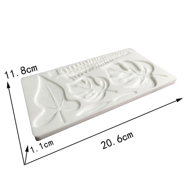 Aouk Levél Szilikon Penész Konyhai Sütőszerszámok Fondant Sütemény Diy Sütés Dekoráció Csokoládé Virág Növényi - Image 6