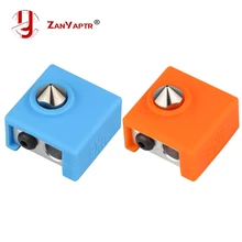 3D Stampante MK9 Custodia Protettiva In Silicone Calzino Della Copertura Della Cassa per il Riscaldatore del Blocco di Creality CR-10, 10 S, S4, s5 Anet A8 MK7/MK8/MK9 Hotend(China)