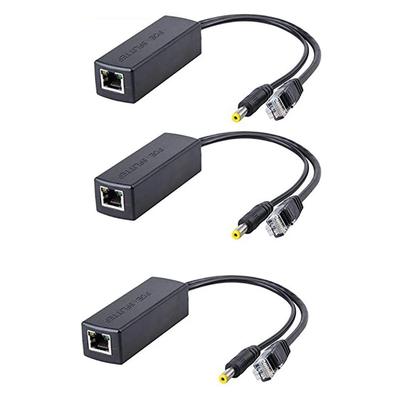 NEW-3PCS PoE разветвитель 48 В до 12 POE разъемы удлинитель IEEE802.3Af/At 10/100 м для Hikvision |