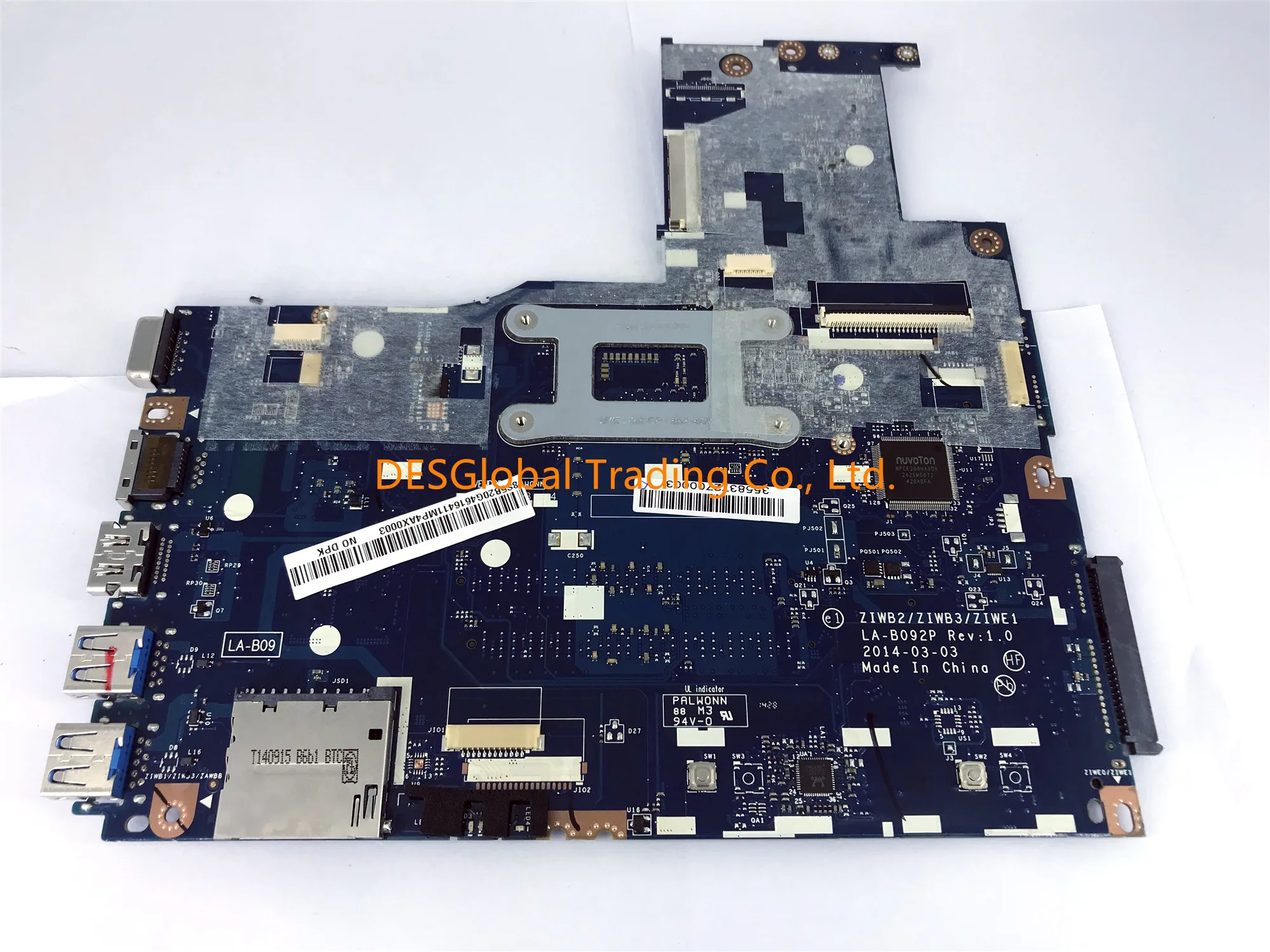 Best  For Lenovo B50-70 B50-80 Laptop Motherboard I5-4210U SR1EF ZIWB2/ZIWB3/ZIWE1 LA-B092P Mainboard 100