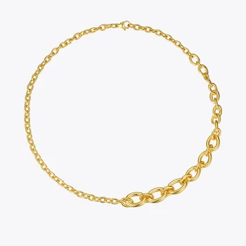 

ENFASHION Gradual Circle Link Chain Necklace Women Gold Color Stainless Steel Choker Necklaces Fashion Jewellery Collier P203139