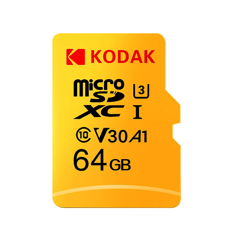 Карта памяти Kodak, 256 ГБ, 128 ГБ, 64 ГБ, U3, 32 ГБ, Micro sd карта, класс 10, UHS-1, флеш-карта, память Microsd, TF/sd карта s для планшета, 512 ГБ - Емкость: 64gb U3