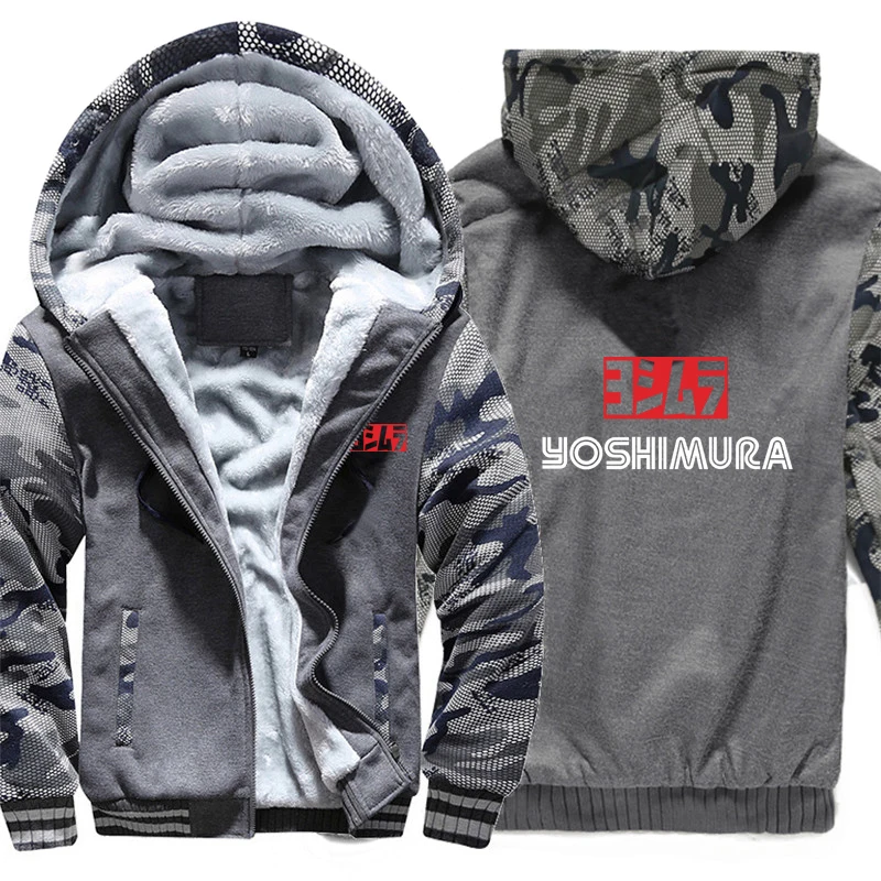 Yoshimura толстовки зимняя камуфляжная куртка с рукавами мужские флисовые толстовки Yoshimura - Цвет: As picture