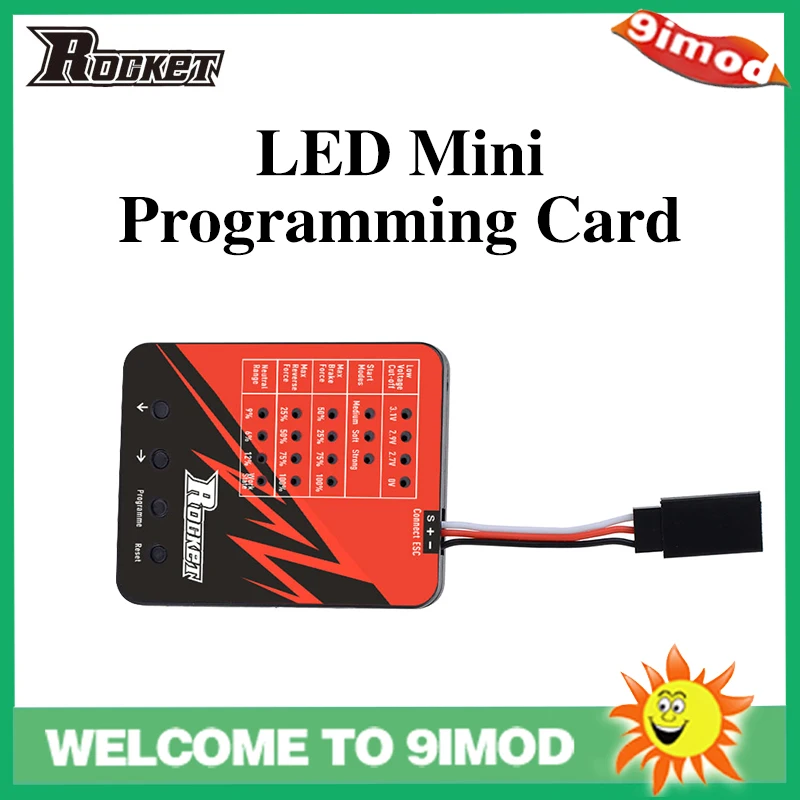 Rocket Высокое качество низкое напряжение отключение LED Мини программирующая карта