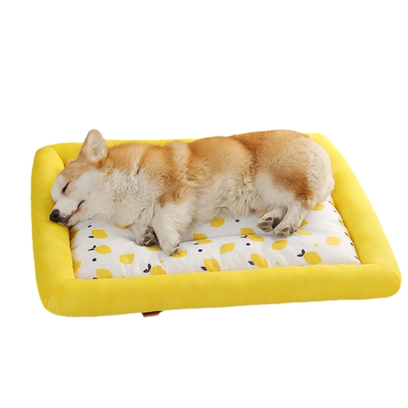 Cama enfriadora para gato, cachorro, gatito, manta seda de hielo, caramelo, colorido, suave para dormir en verano, impermeable|Casas, jaulas y corrales| - AliExpress