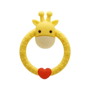 

Baby Teether Food Grade Silicone Cartoon Fawn Teething Oral Care Newborn Pacifier Soother Chew Toys colorful