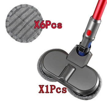 

EAS-Electric Mopping Brush + Vacuum Cleaner Cleaning Cloth for Dyson V7 V8 V10 V11 Replaceable Parts