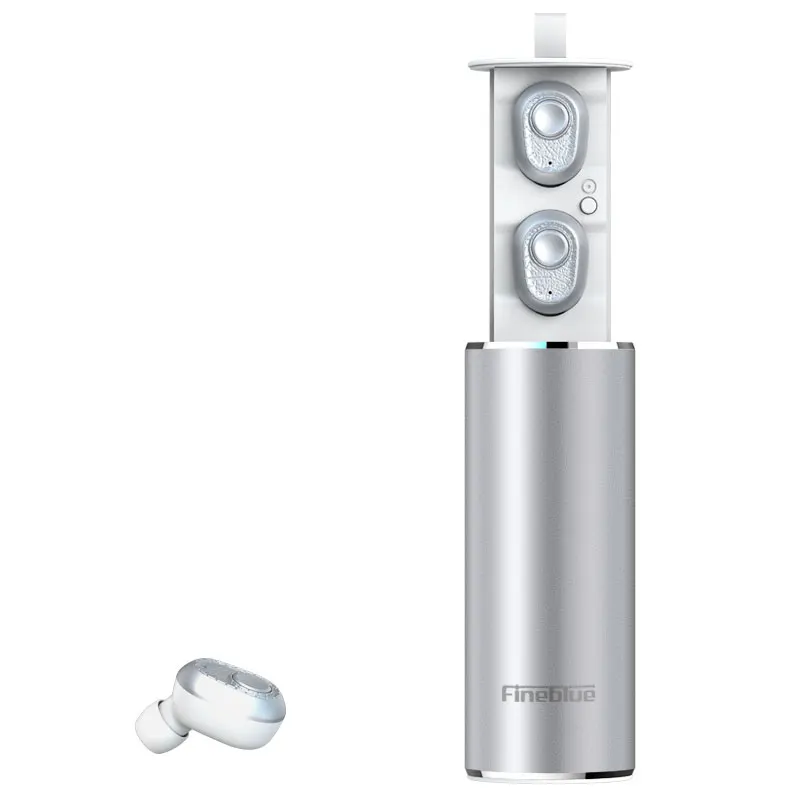 Белый Fineblue X9Plus TWS Bluetooth 5,0 наушники беспроводные маленькие наушники 3D стерео для телефона Спорт с микрофоном водонепроницаемый - Цвет: Белый