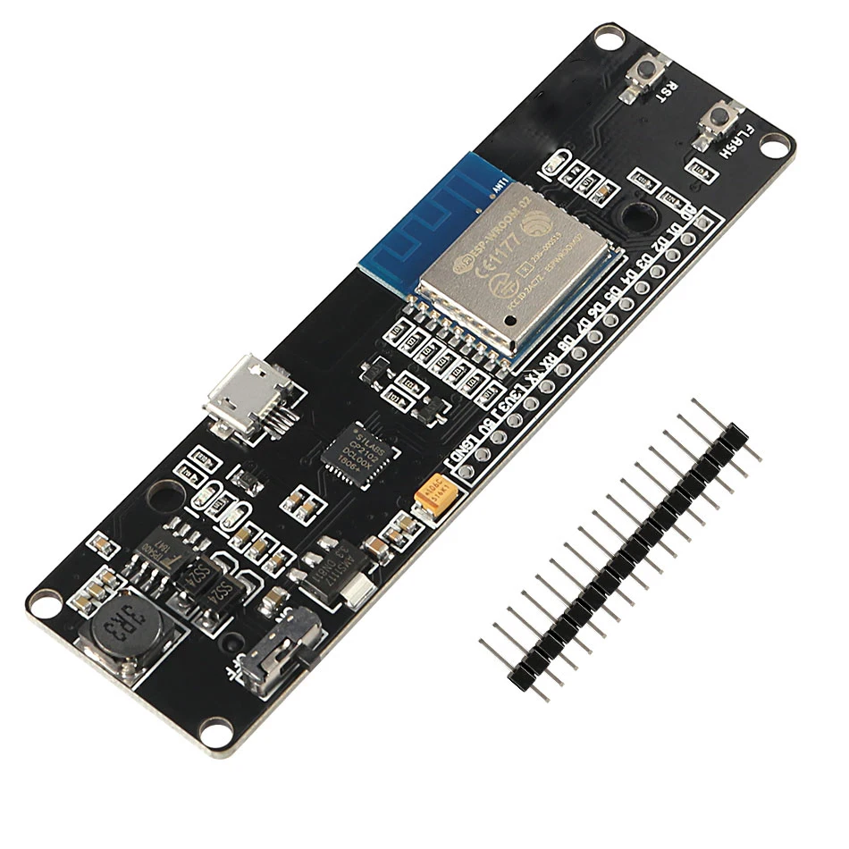 Для Wemos D1 Мини-модуль Wi-Fi ESP WROOM 02 материнская плата Интегрированная ESP8266 с 18650 слотом батареи для NodeMCU