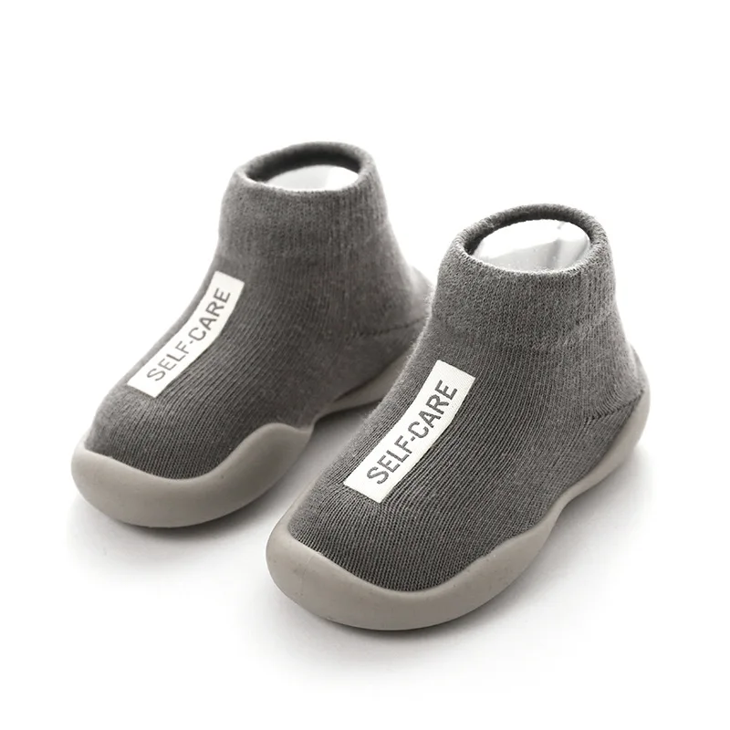 HOWELL Baby Socks Shoes with Non-slip Rubber Soles Toddler First Walking Shoes Newborn Slipper Cotton Socks for Kids Girls 