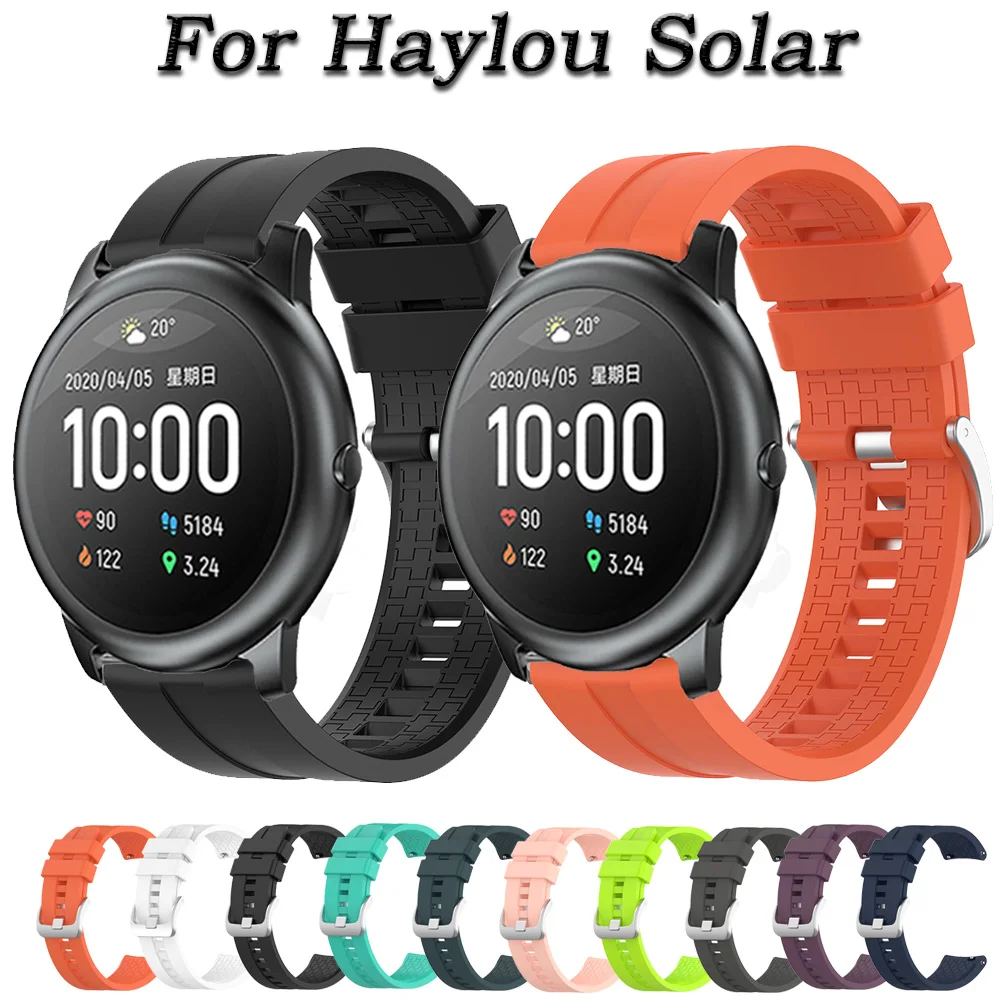 

For Haylou Solar LS05 Strap Silicone watchbands Sport Bracelet 22mm Watch band For Xiaomi Haylou Solar LS05 Smart Watch Band