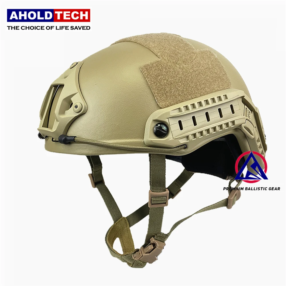 Aholdtech Genuine ISO NIJ IIIA Lightweight Tactical FAST High Cut Bulletproof Ballistic Helmet For Army Military Police