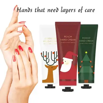 

3*30ml Christmas Hand Cream Set Moisturizing Nourishing Skin Lighten Fine Lines Repair Anti-cracking Hand Care Cream Winter Gift