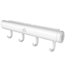 Перезаряжаемый Ночной светильник, беспроводная полоса, лампа для шкафа, шкафа, лестницы, шкаф, ночная лампа+ подвесной крючок