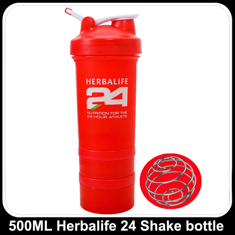 Новое поступление herbalife питательный протеиновый шейкер, бутылка Нетоксичная с широким горлышком, герметичные шейкеры для воды, 27 унций, 800 мл - Цвет: 500ml 5