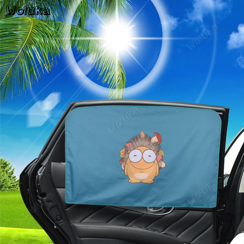 Car Sunshade Waterproof Fast-install Car Window Sunlight Block Insulation Magnetic Telescopic Car Side Window Visor CD50 Q01