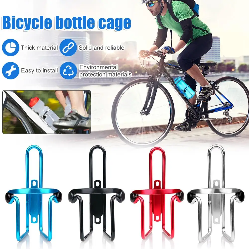 

MTB Bicycle Water Bottle Holder Bracket Aluminum Alloy Mountain Bike Bottle Can Cage Cycling Drinking Water Cup Rack Accessories