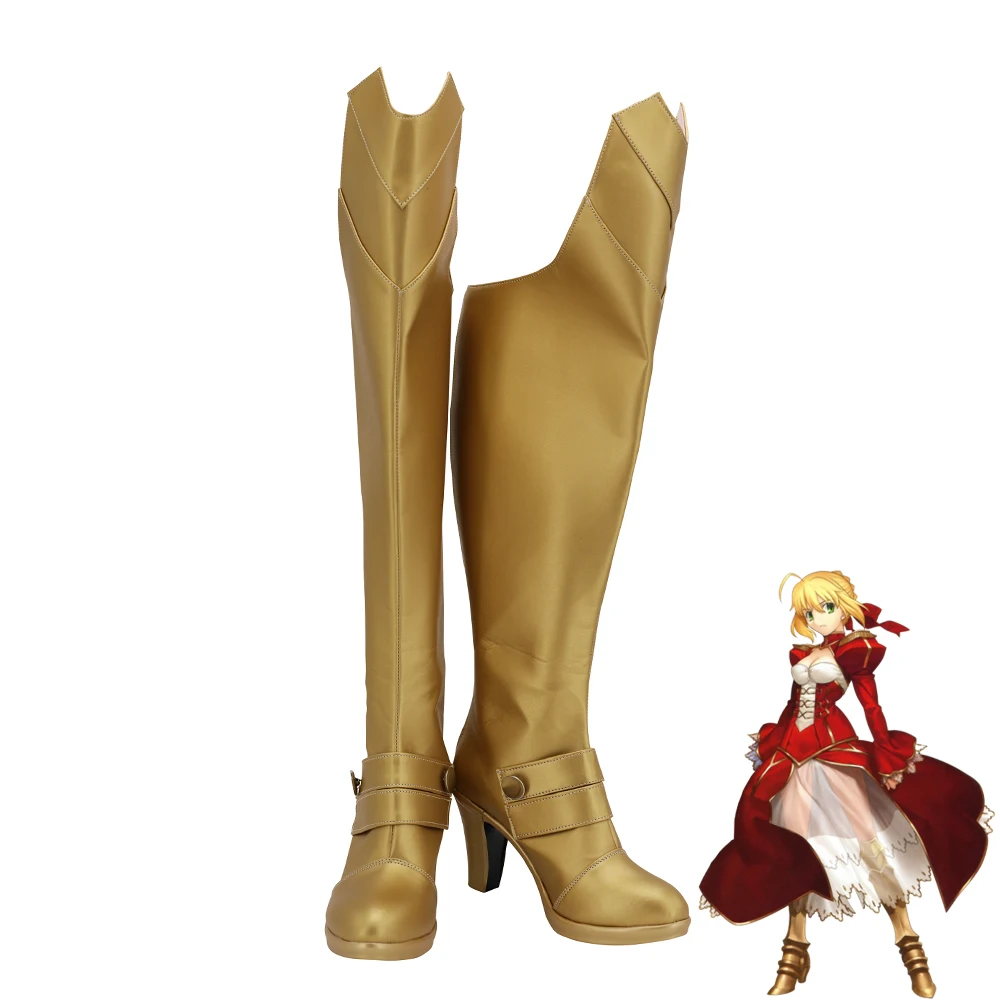 

Обувь Red Saber Cosplay Нерон Клавдий Fate EXTRA Women сапоги