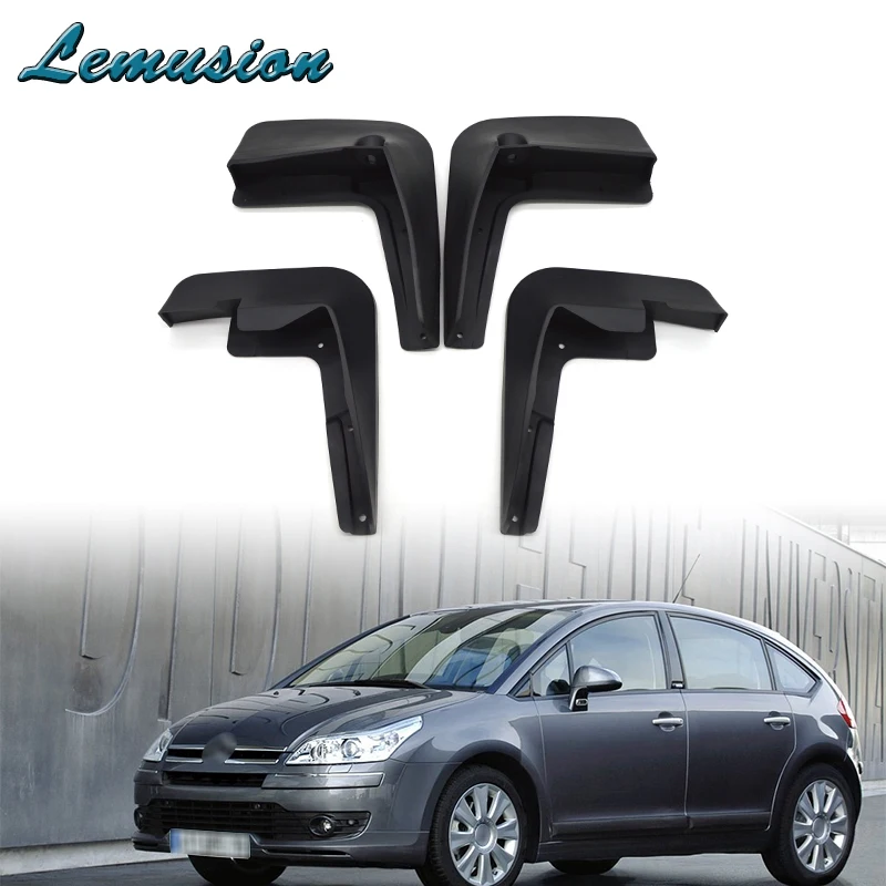 

1Set Car Front Rear Mudguards For 2004 2005 2006 2007 2008 2009 2010 Citroen C4 Hatchback Accessories Mudflap Car-styling Fender
