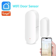 Capteur de sécurité de détecteurs ouverts/fermés de porte de capteur intelligent de porte de Tuya WiFi Compatible avec l'application d'ifttt Tuya(China)