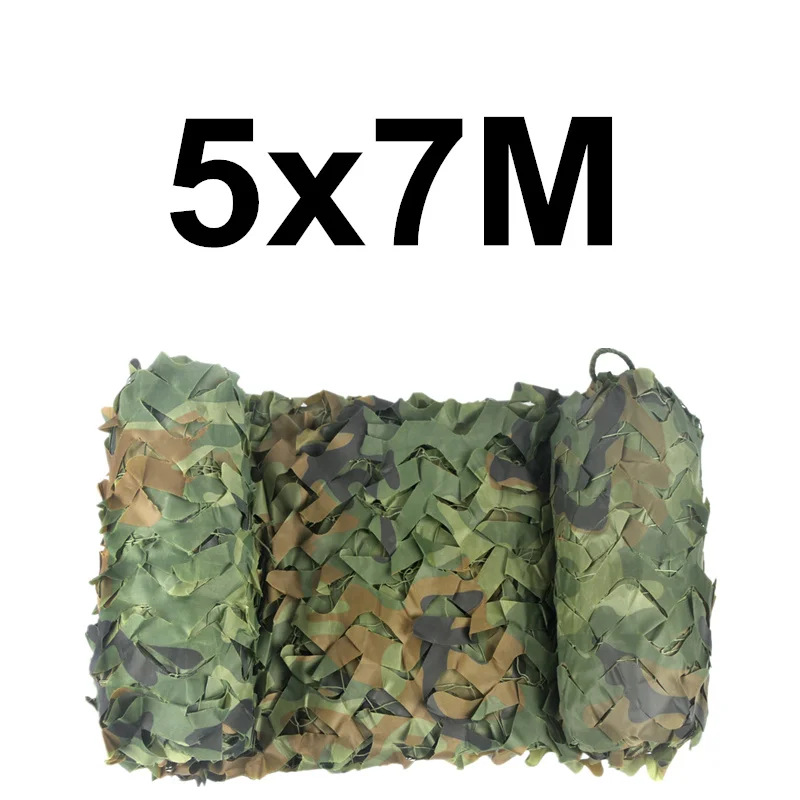 5x7M WELEAD лесной усиленный камуфляжная сетка Военная униформа для Охота Сад беседка тени большой Размеры 3x7 м 5x5 м 4x6 м, 4x8 м 4x9M 3x8M 3x9 - Цвет: 5x7M