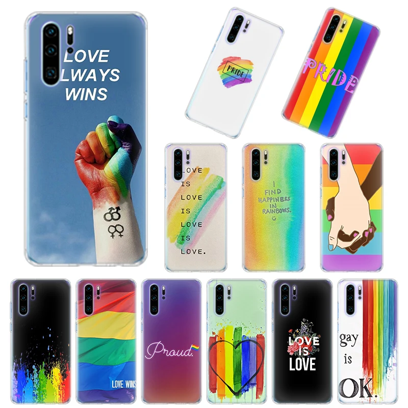 Силиконовый чехол Coque для Huawei P30 P40 Pro + P20 Lite P10 P Smart Plus мягкий геев лесбиянок ЛГБТ