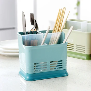 

Spoon Chopsticks Fork Plastic Storage Box Rack Multifunction Cutlery Holder Plastic Kitchen Countertop Box Rack Cutlery Holder