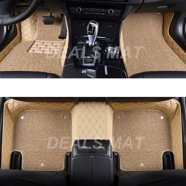 二重層革3d内装部品カスタマイズされた車のフロアマットvwフォルクスワーゲンゴルフ7 Mk4カーペット敷物パッドアクセサリー Camaraperupanama Org Pe