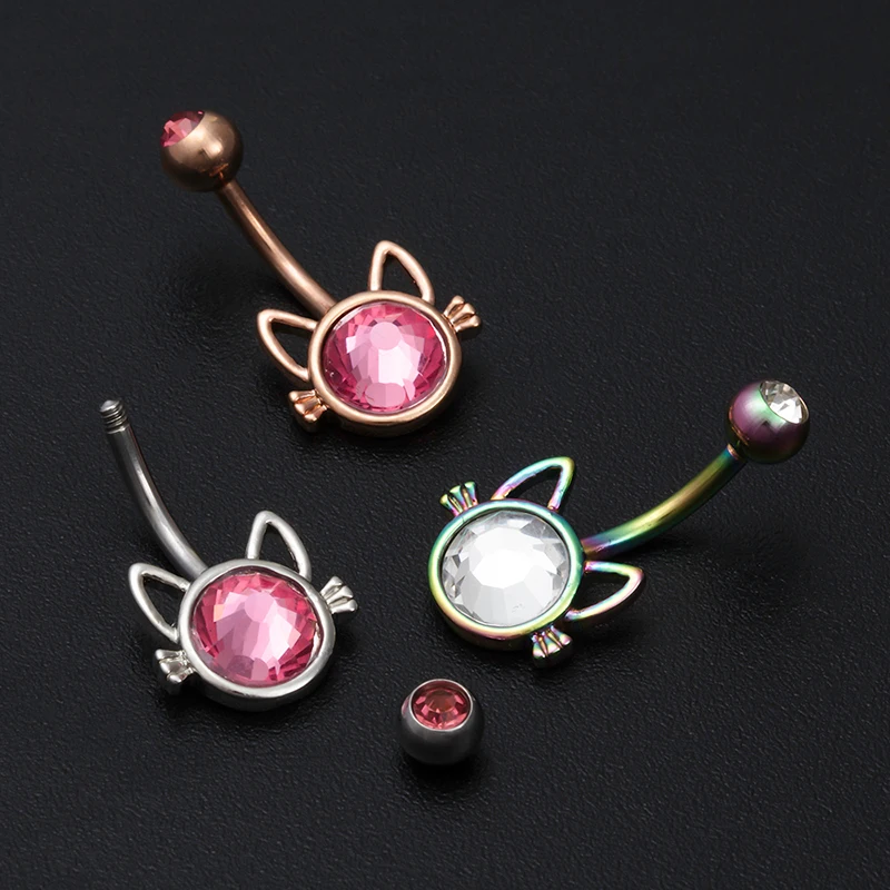 1pc Sexy Navel Ring Belly Button Rings Belly Piercing Bar Dangling Ombligo Party Surgical Steel 