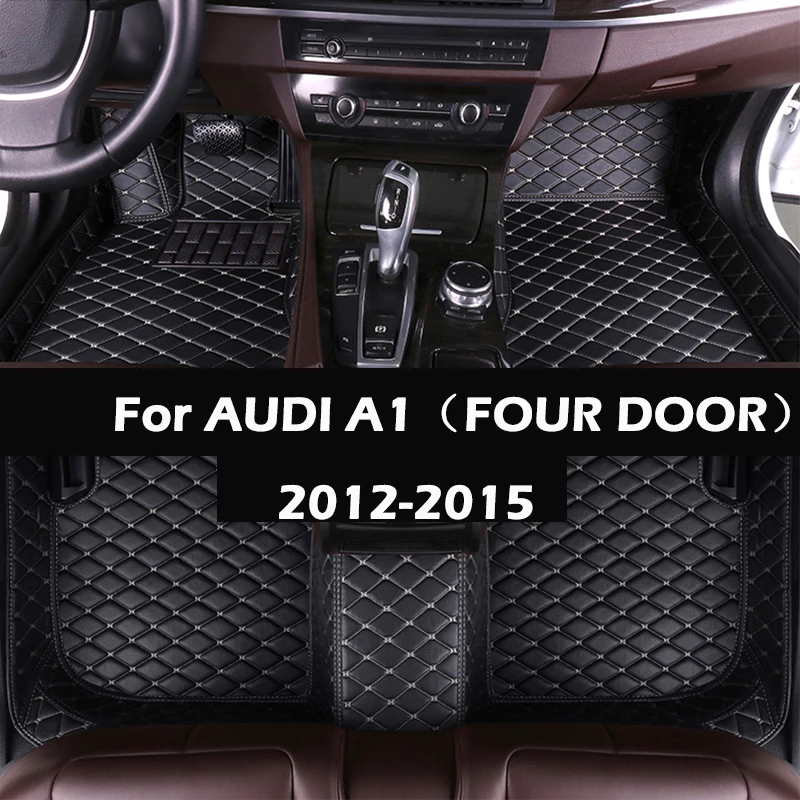 MIDOON leather Car floor mats for AUDI A1（FOUR DOOR）2012 2015 Custom