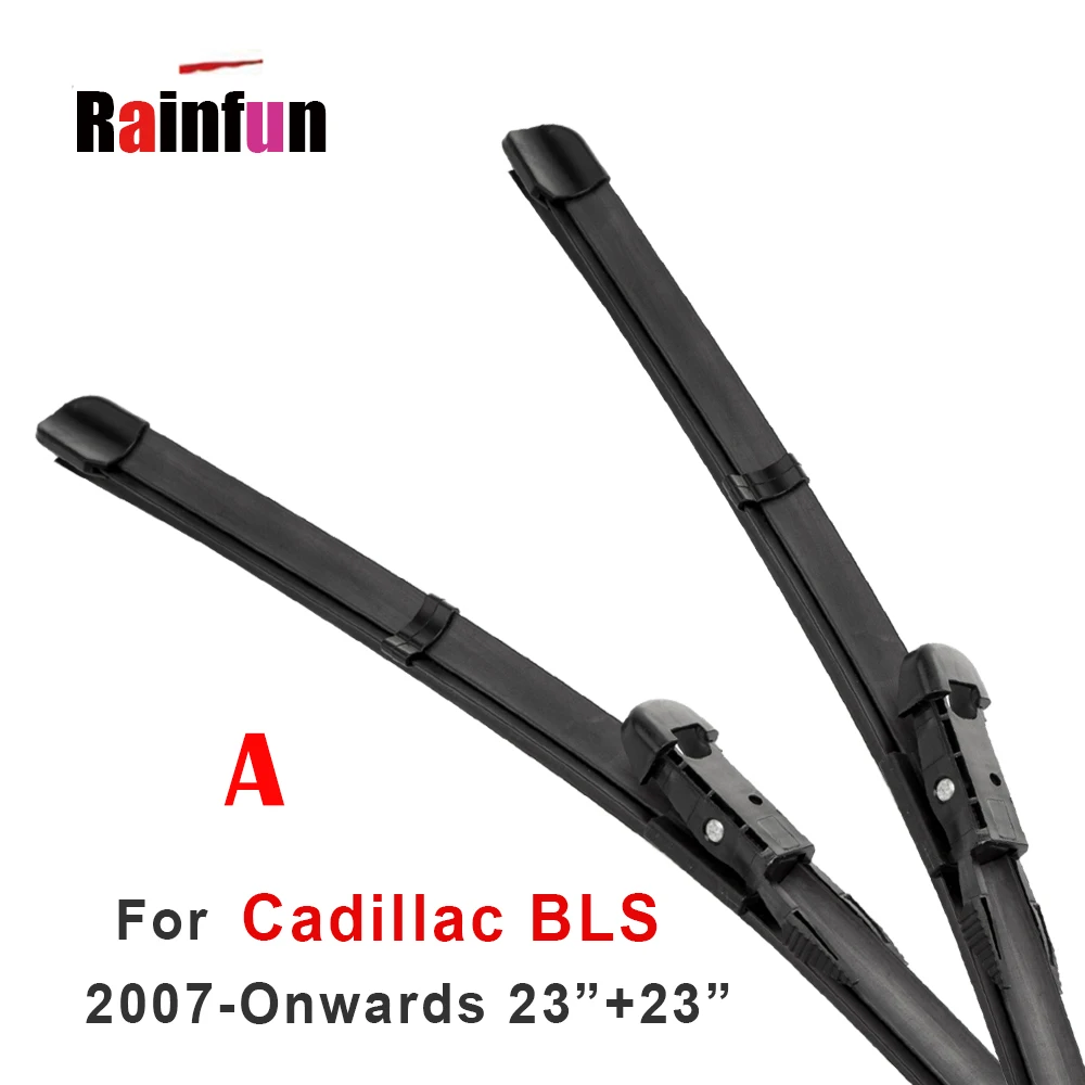 RAINFUN 23 &quot+ 23&quot переднее лезвие стеклоочистителя и 12 &quotЗаднее для вагона Cadillac BLS с