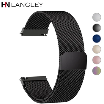 

General Quick Release Watch Strap Milanese Magnetic Closure Stainless Steel Smart Watch Band Replacement Strap 18mm 20mm 22mm