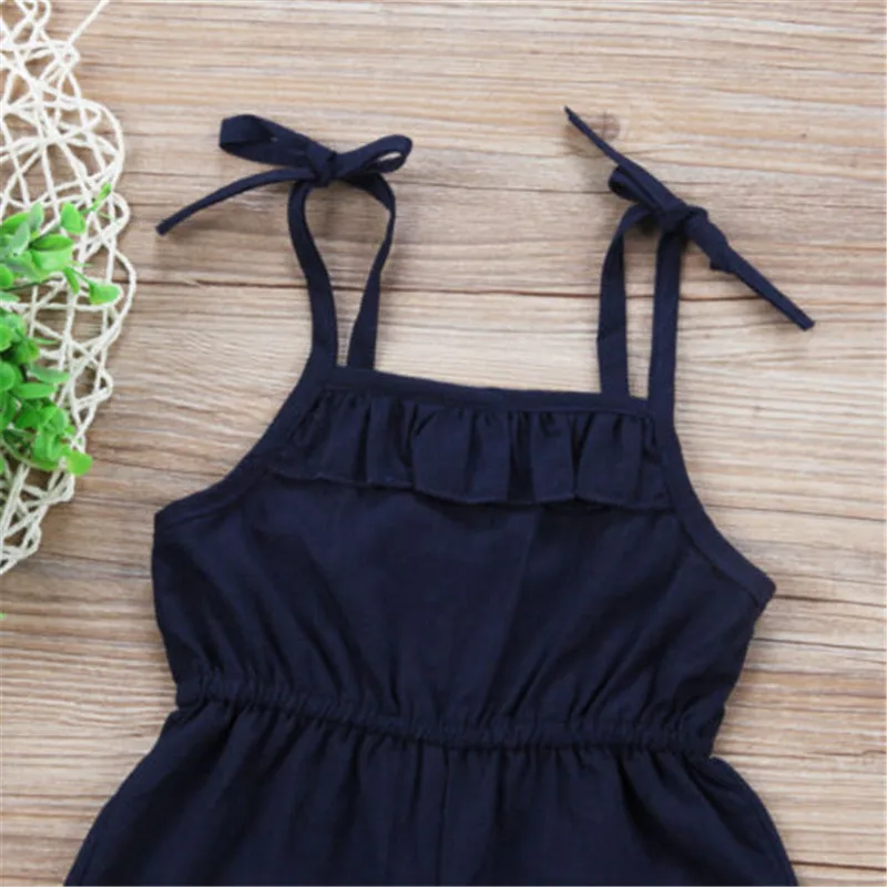 1-5Years Infant Girls Sling Overalls Rose Floral Print Rompers Girls Summer One Piece Jumpsuits children overalls pants,kids outfits