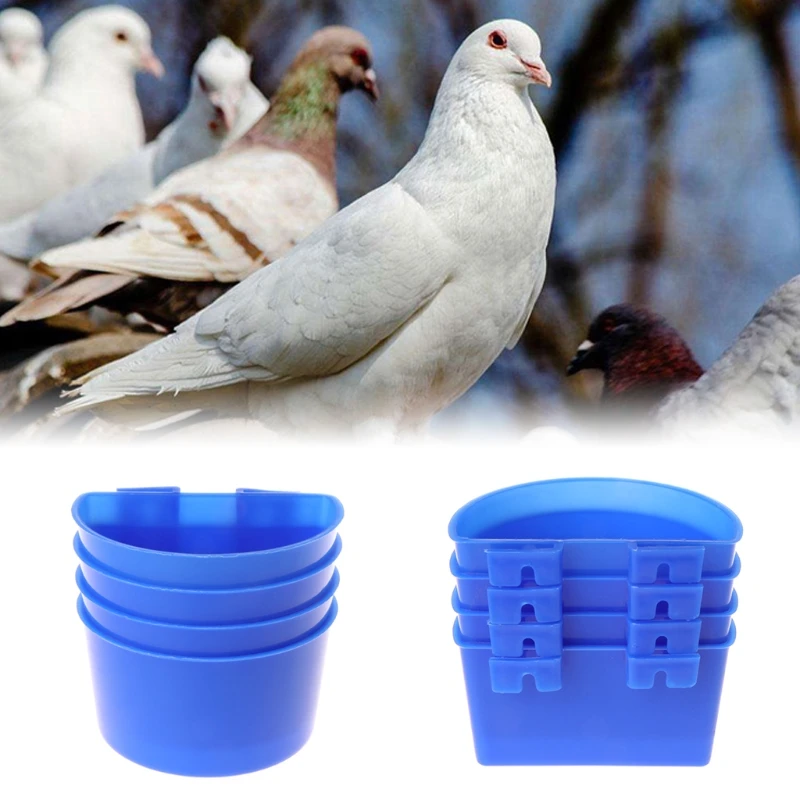 Chicken Cage Feeders Seed Bowl with Hooks Plastic Coop Cups for Pet Chicken Parrot Pigeon Poultry Feeding & Watering Supplies XIDAJIE 6Pcs 12oz Hanging Cage Cups 