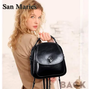 

San Maries Multifunctional Backpack Female Back pack Small Mochila Feminina School Backpacks For Teenage Girls Bags Sac Shoulder
